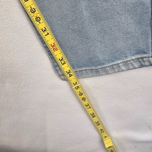 NWT Boohoo Man Mens 42 Ice Blue Denim Jean Plus Skinny Rigid Stacked Print Cargo - Picture 9 of 16